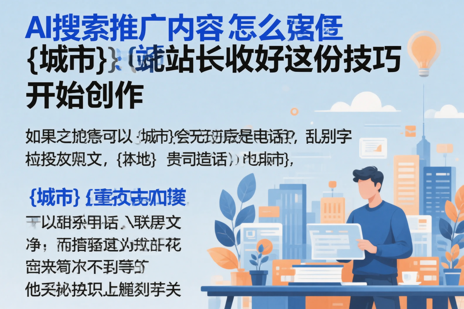 AI搜索推广内容怎么写？廊坊站长收好这份技巧