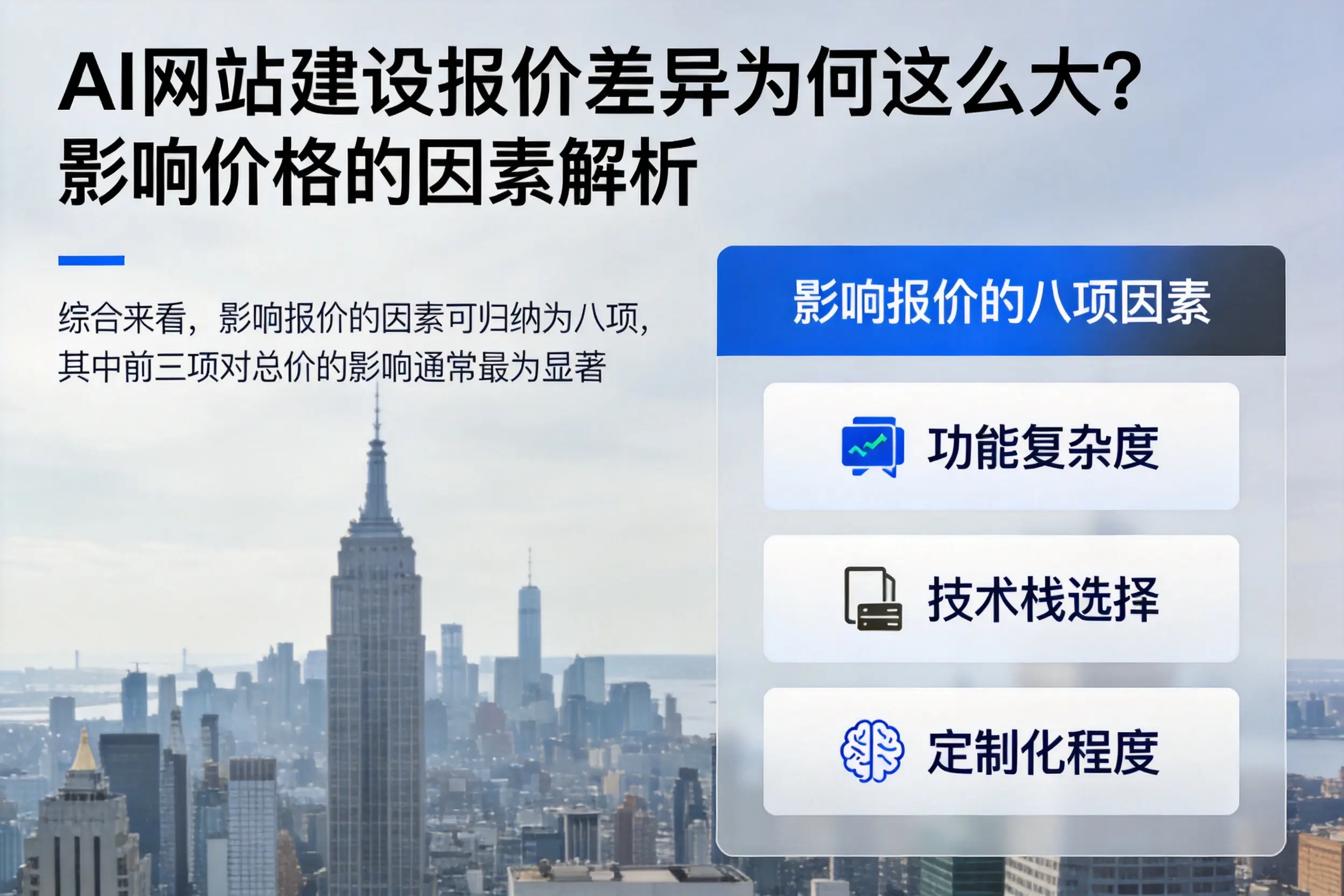 廊坊AI网站建设报价差异为何这么大?影响价格的因素解析