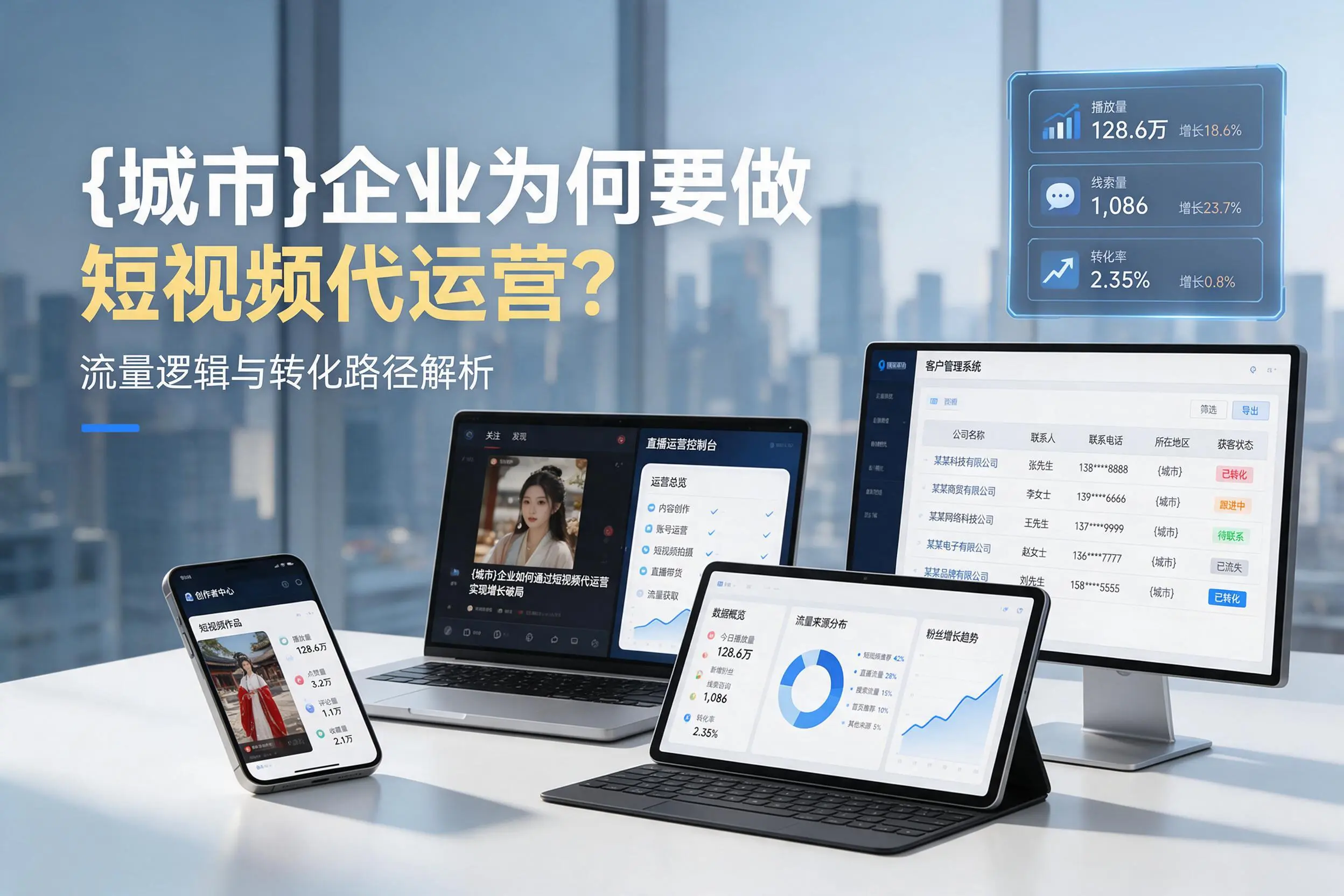 廊坊企业为何要做短视频代运营？流量逻辑与转化路径解析