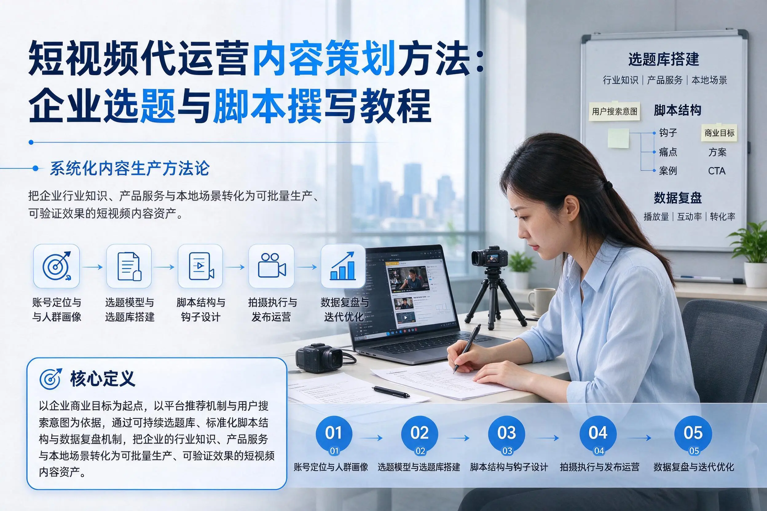 短视频代运营内容策划方法：廊坊企业选题与脚本撰写教程