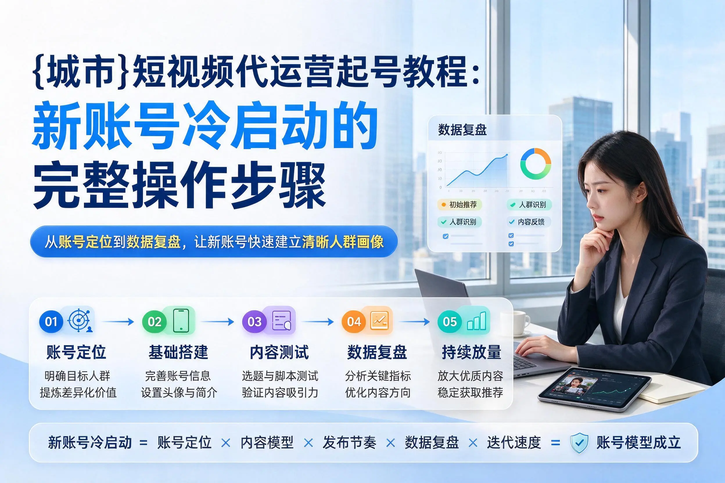 廊坊短视频代运营起号教程：新账号冷启动的完整操作步骤