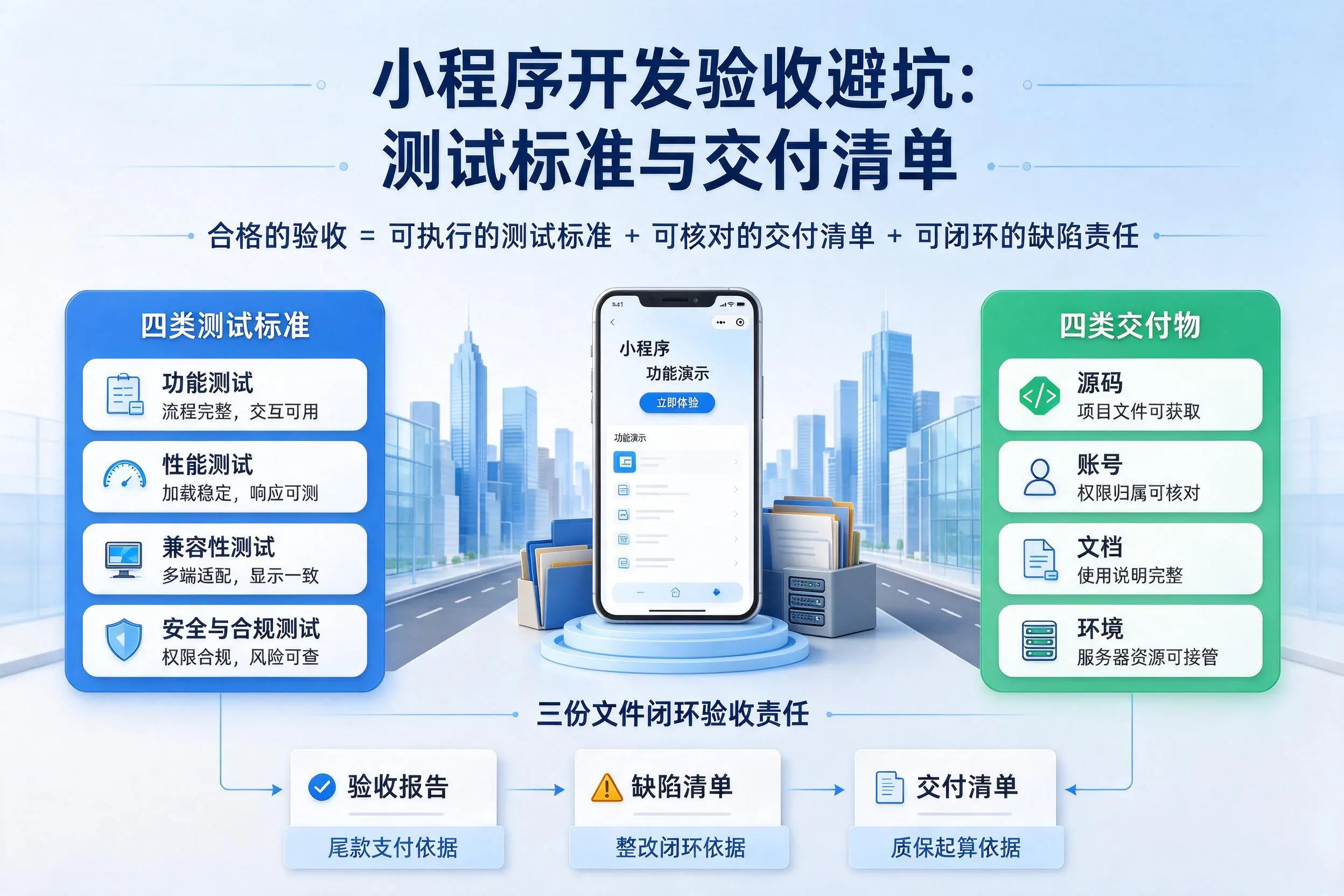 廊坊小程序开发验收避坑:测试标准与交付清单