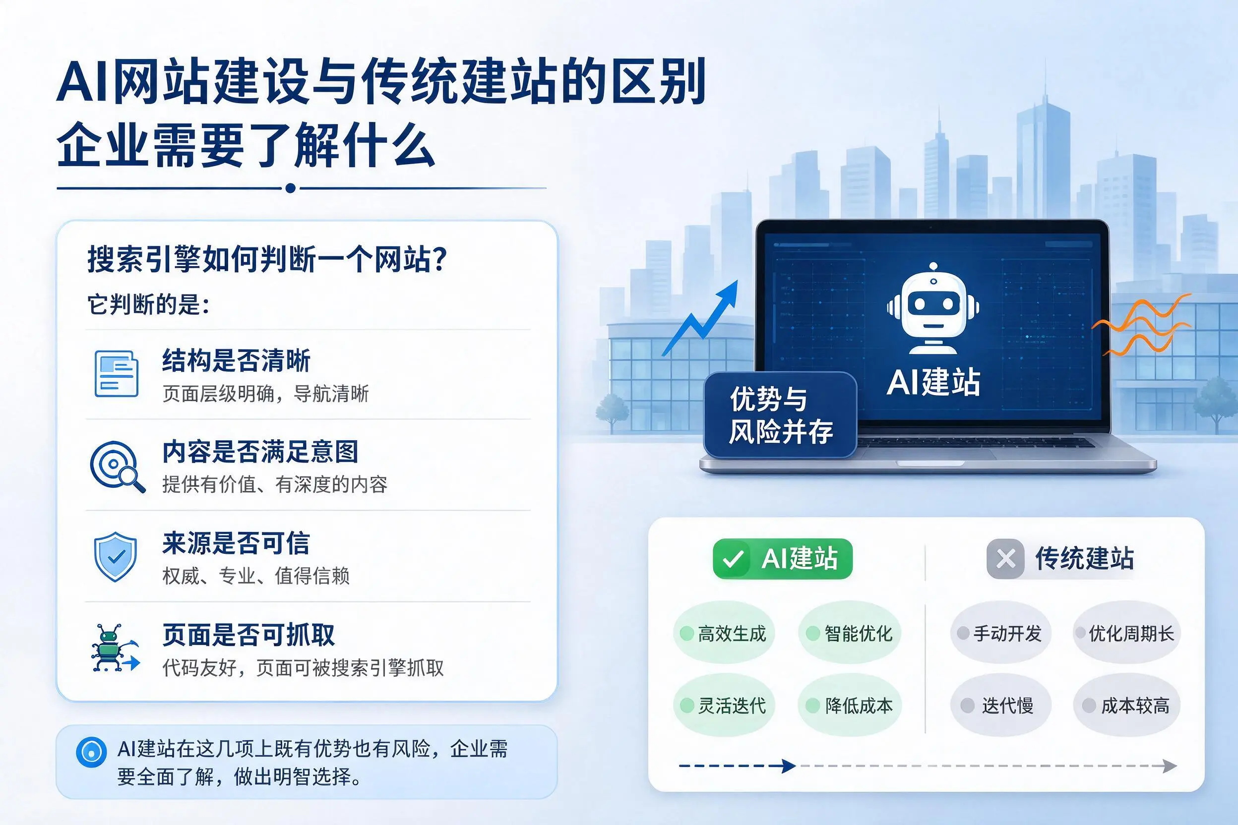 AI网站建设与传统建站的区别，廊坊企业需要了解什么