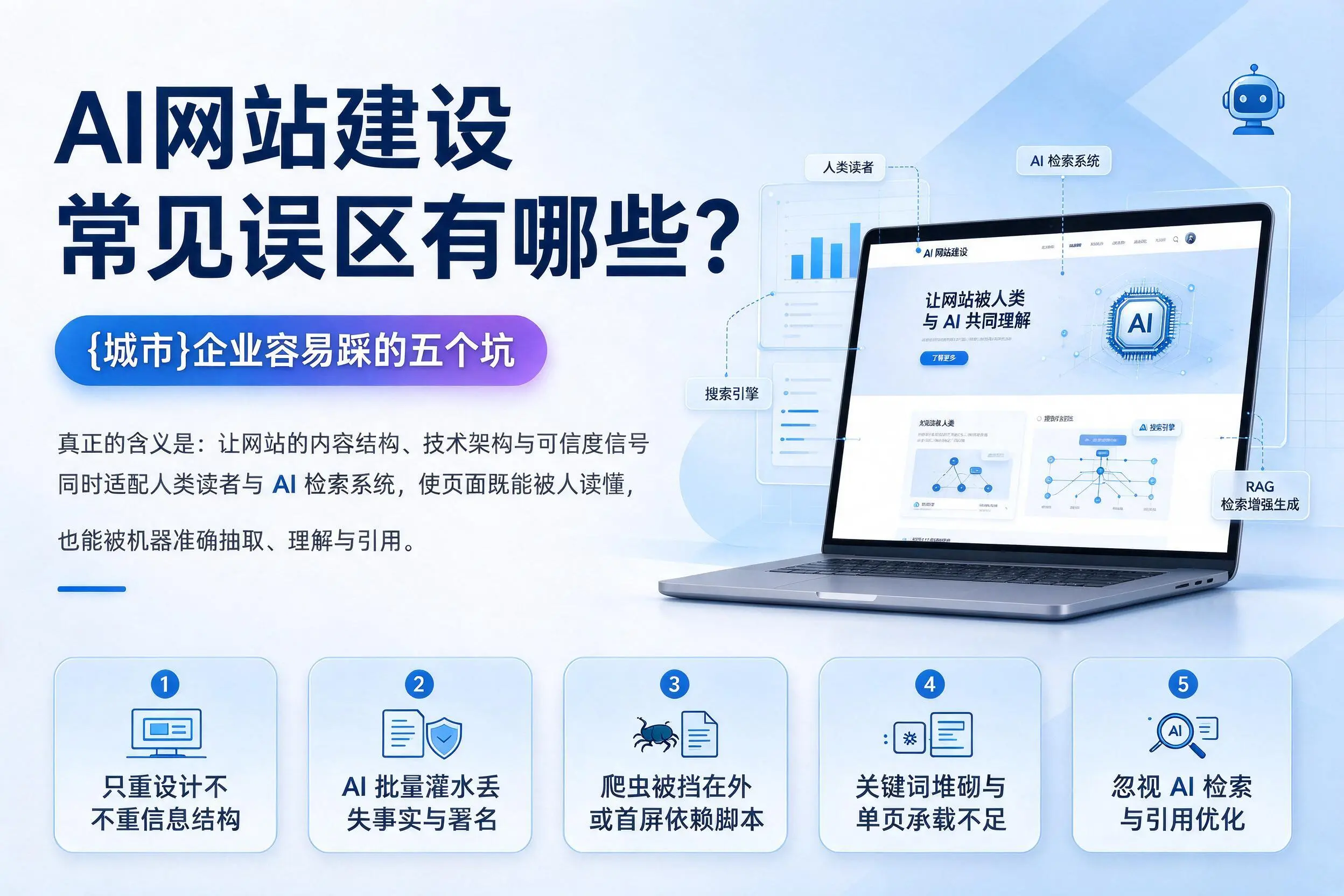 AI网站建设常见误区有哪些?廊坊企业容易踩的五个坑