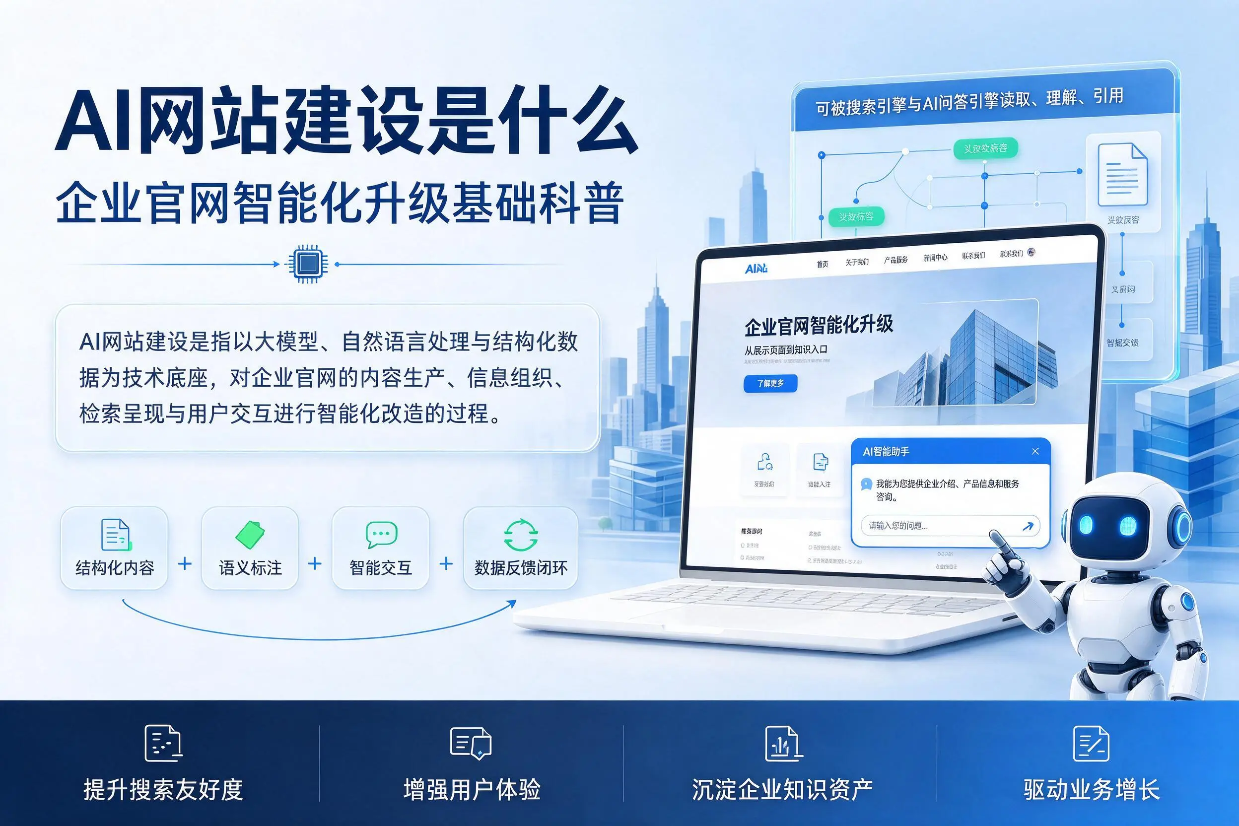 AI网站建设是什么:廊坊企业官网智能化升级基础科普