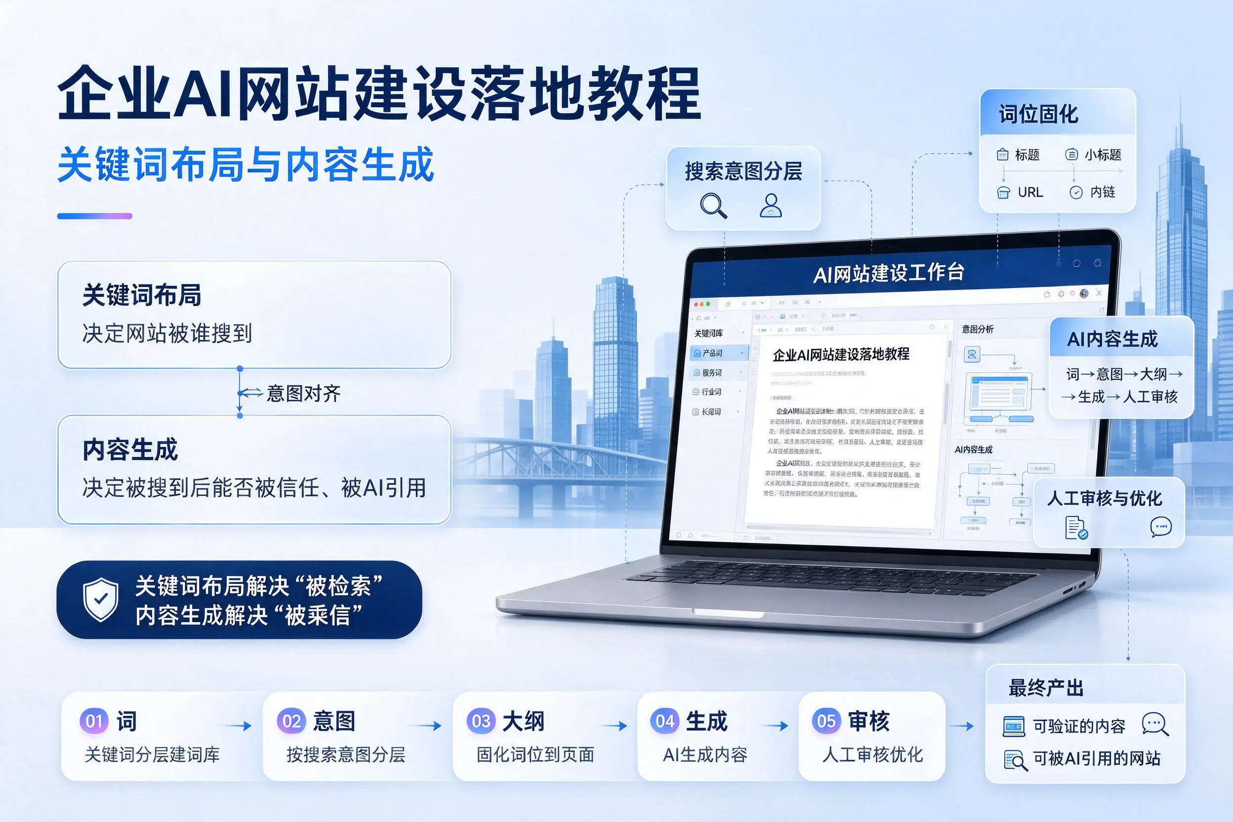 廊坊企业AI网站建设落地教程：关键词布局与内容生成