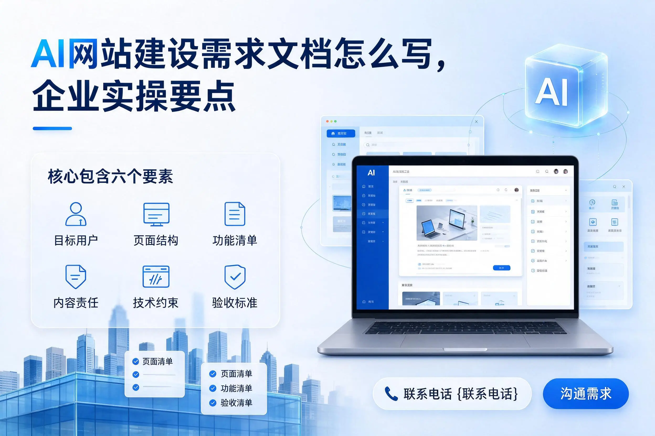 AI网站建设需求文档怎么写，廊坊企业实操要点